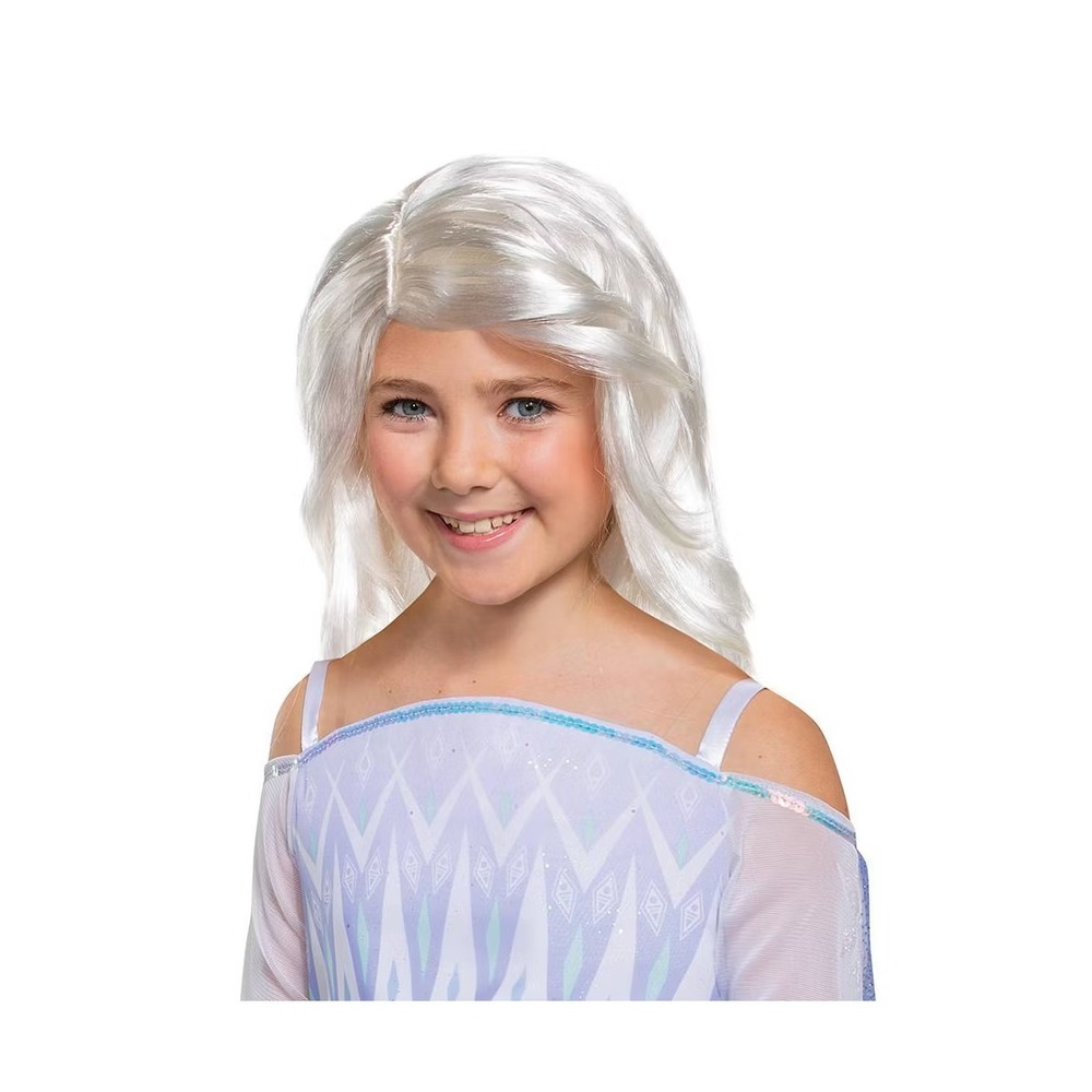 New Disney Frozen ice queen Elsa white blonde wig Girls Child‎ Size 4+